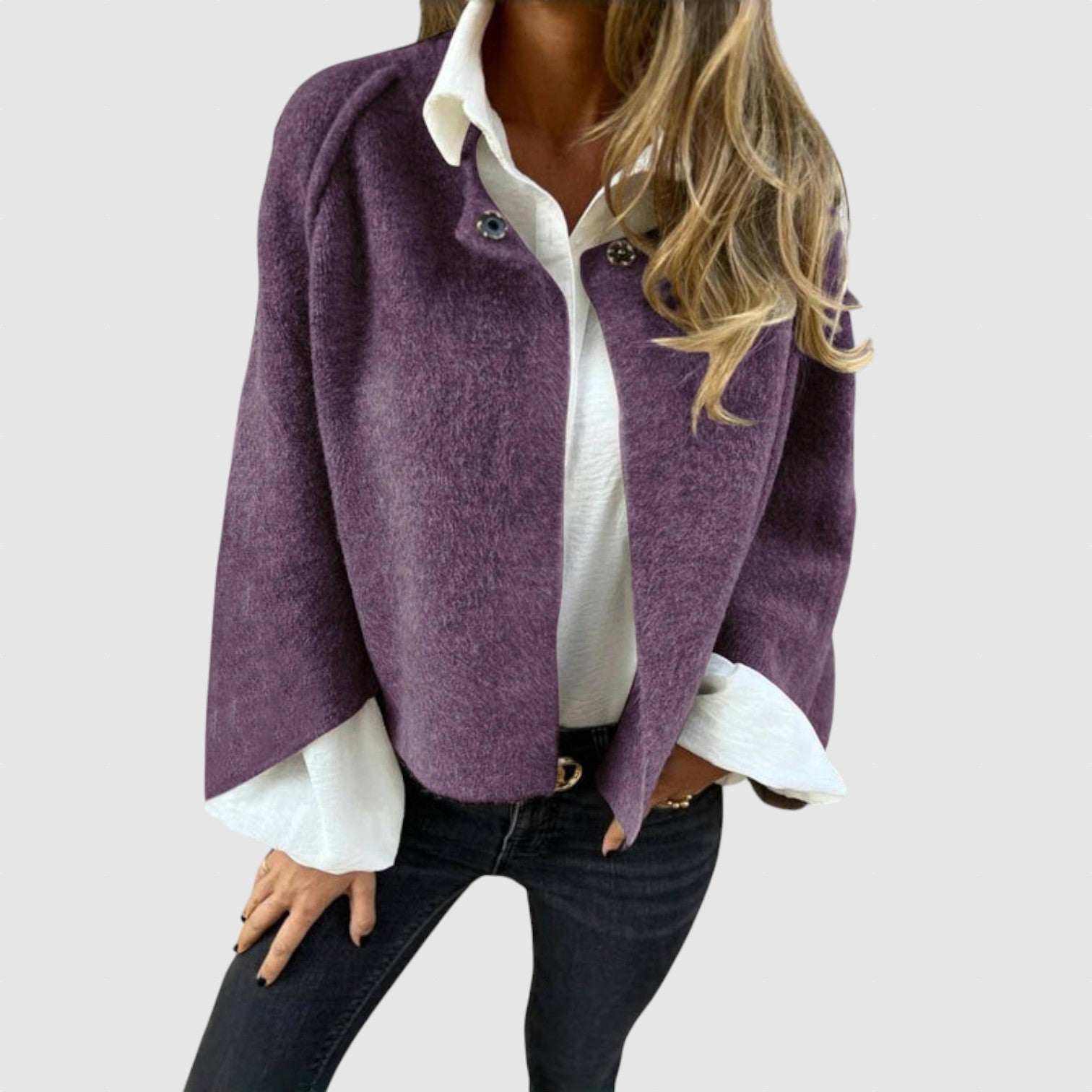 Johanna - Elegantní cardigan s kulatým výstřihem