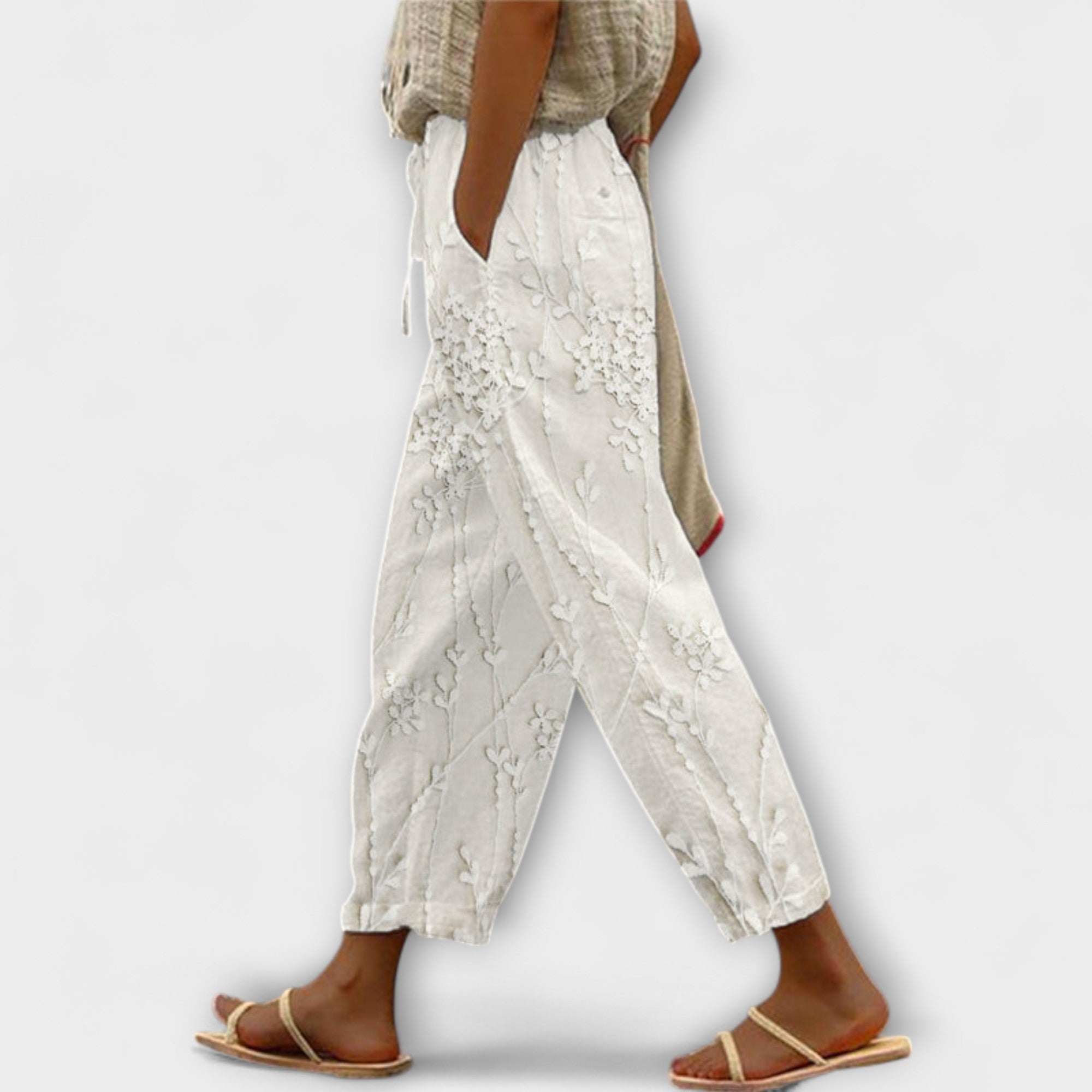 Zoey - Kalhoty s potiskem vinné révy