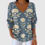 LEONORE - Svetr s výstřihem do V