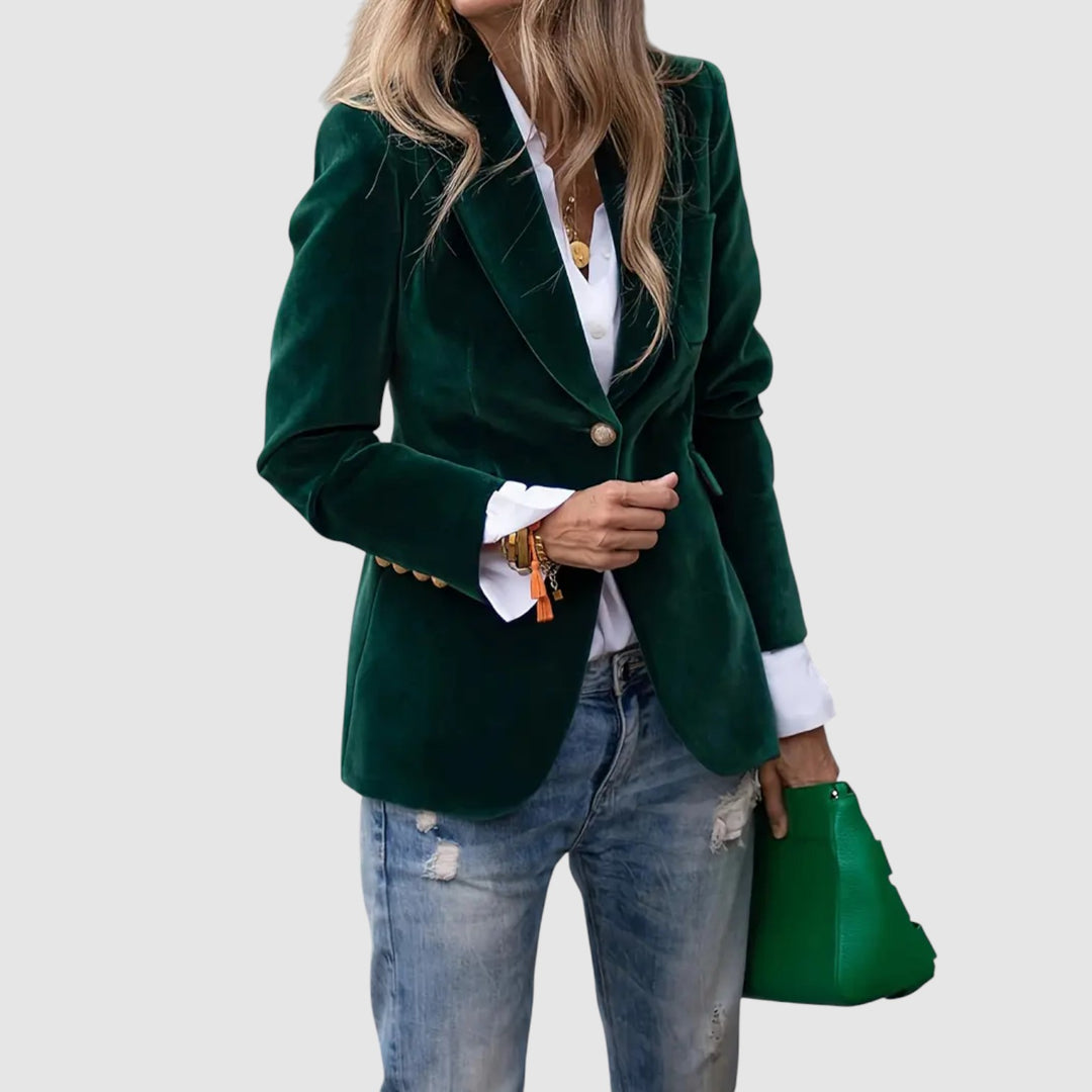 Julia - ELEGANTNÍ SAMETOVÁ BUNDA
