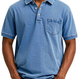 DAMIEN - VINTAGE CASUAL PÁNSKÁ POLO KOŠELE