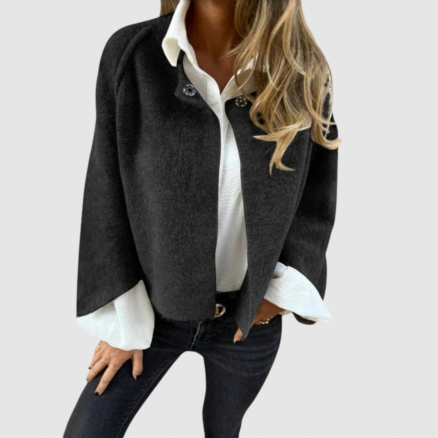Johanna - Elegantní cardigan s kulatým výstřihem