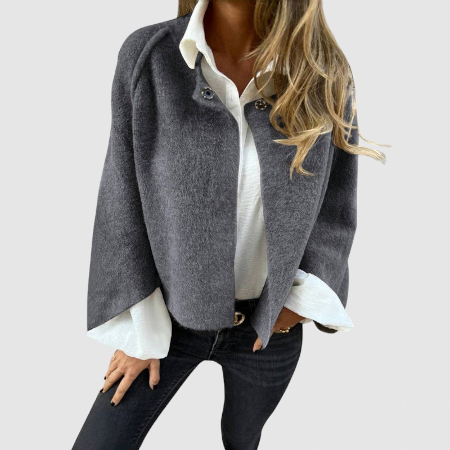 Johanna - Elegantní cardigan s kulatým výstřihem