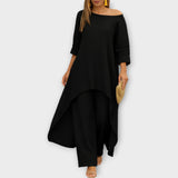 Asymetrický Set Lehká Vzdušná Linie Nadčasová Elegance