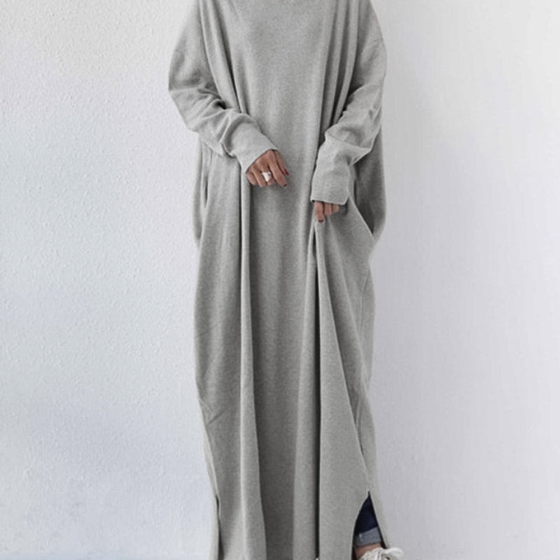 Serenya – módní šaty s dlouhými rukávy a výstřihem do V