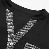 Ada - Lehká blůza s flitrovými knoflíky