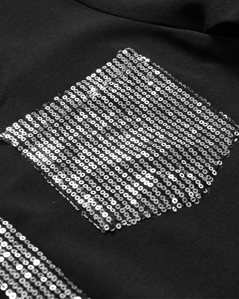 Ada - Lehká blůza s flitrovými knoflíky