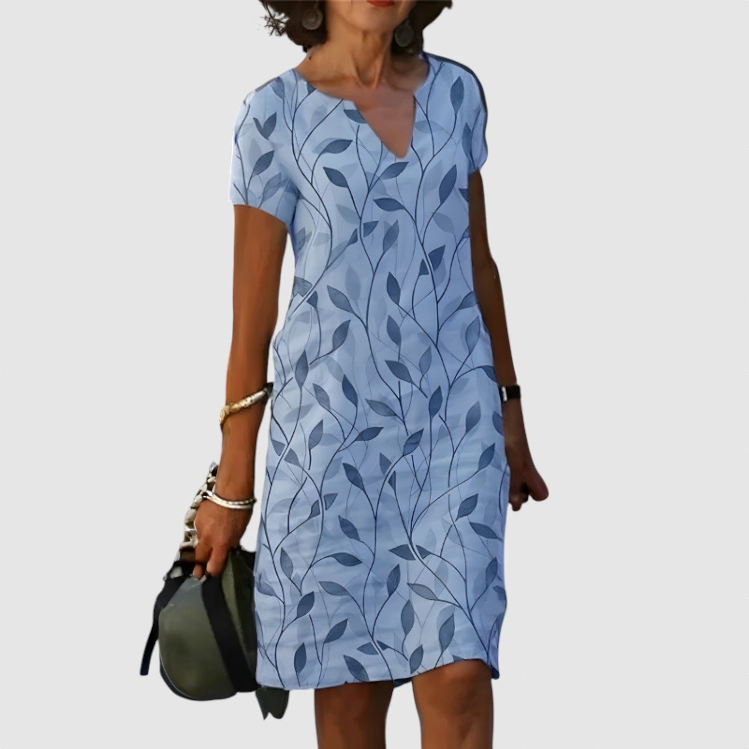 Janine - Elegantní letní šaty s pokrytím břicha