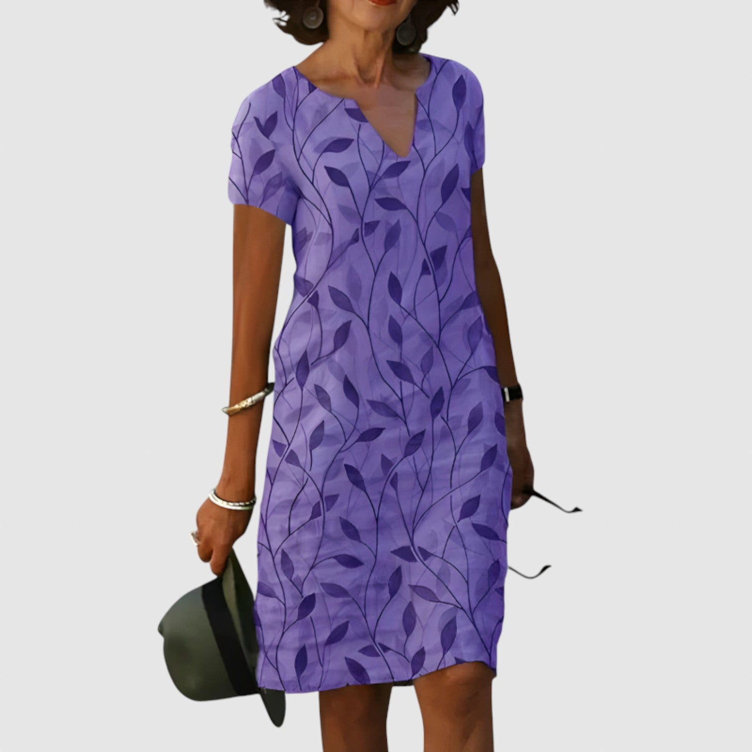 Janine - Elegantní letní šaty s pokrytím břicha