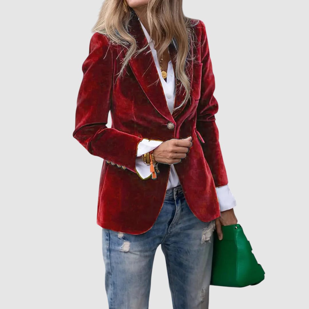 Julia - ELEGANTNÍ SAMETOVÁ BUNDA