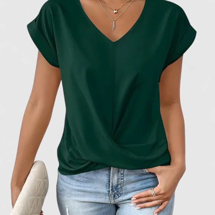 Mahrianne - Pohodlný top s V výstřihem
