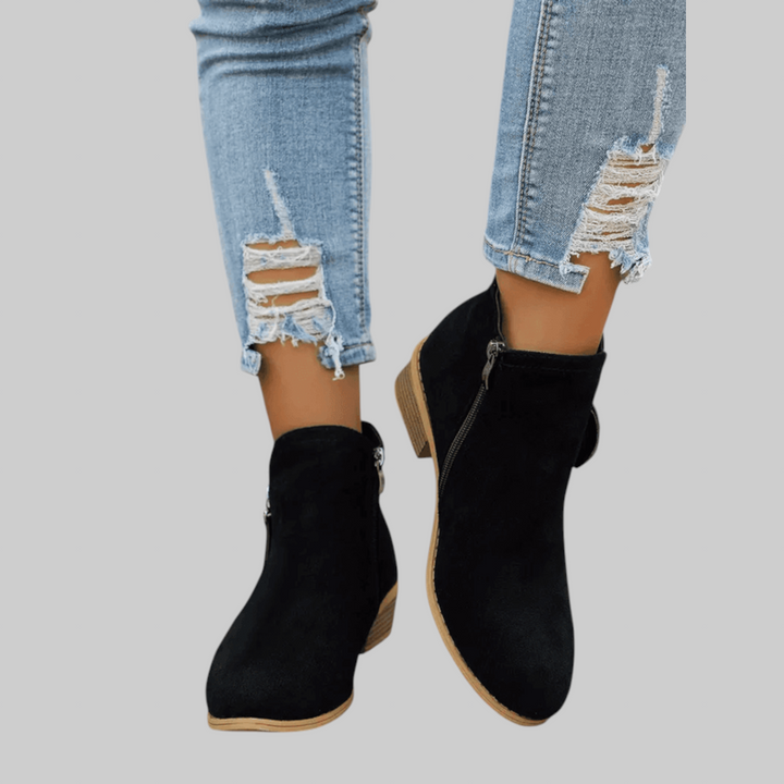 Fiora - Klasické vintage kotníkové boty