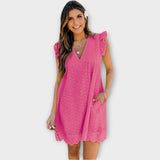 Elegantní Šaty Vzdušná Silueta Minimalistické Detaily