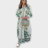 Maxi Šaty S Vyšívanými Detaily A Elegantní Siluetou