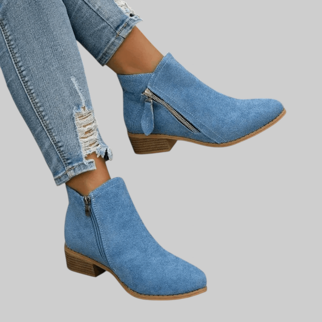 Fiora - Klasické vintage kotníkové boty