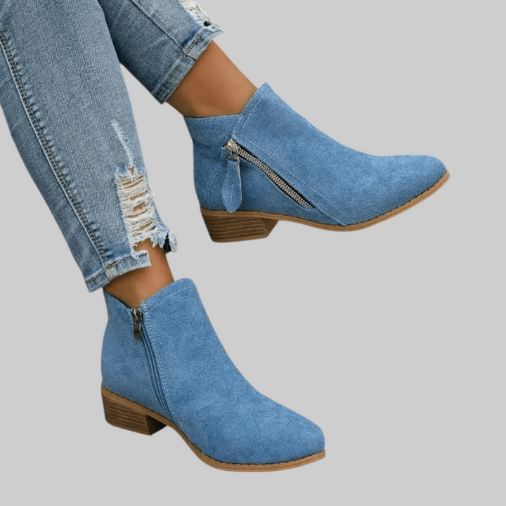 Fiora - Klasické vintage kotníkové boty