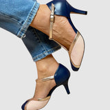 Alessia - Barevné a pohodlné T-Strap lodičky s kulatou špičkou