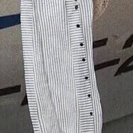 Rea - Uvolněné pruhované volnočasové kalhoty