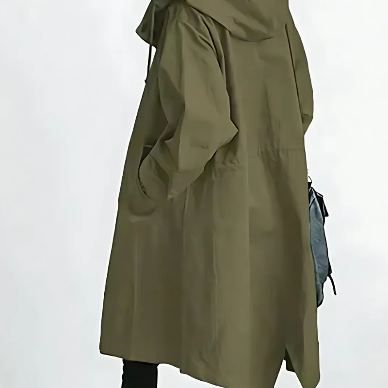 Icone - Elegantní kabát – lehký a pohodlný kabát s kapucí do každého počasí