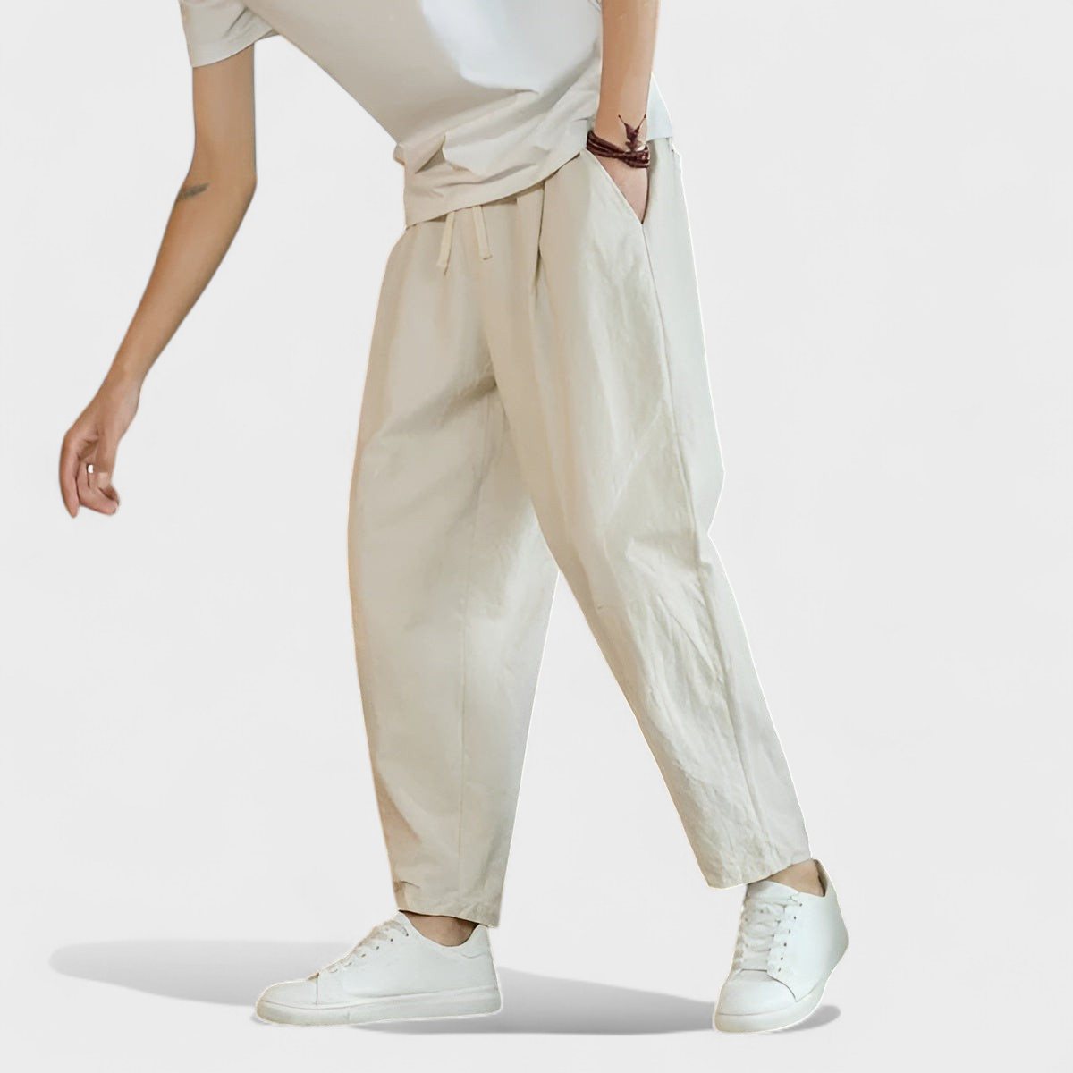 Filippo - Lněné letní kalhoty