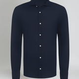 Esenciální Lněná Košile - Námořnická Modrá