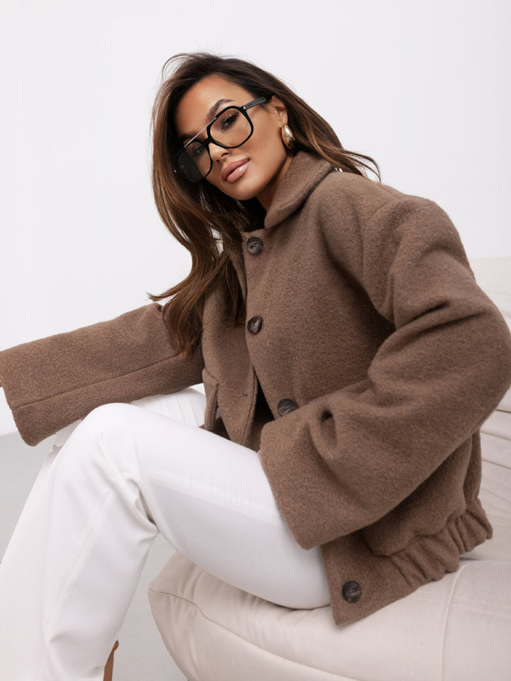 Neela - Elegantní přechodová bunda s klopovým límcem