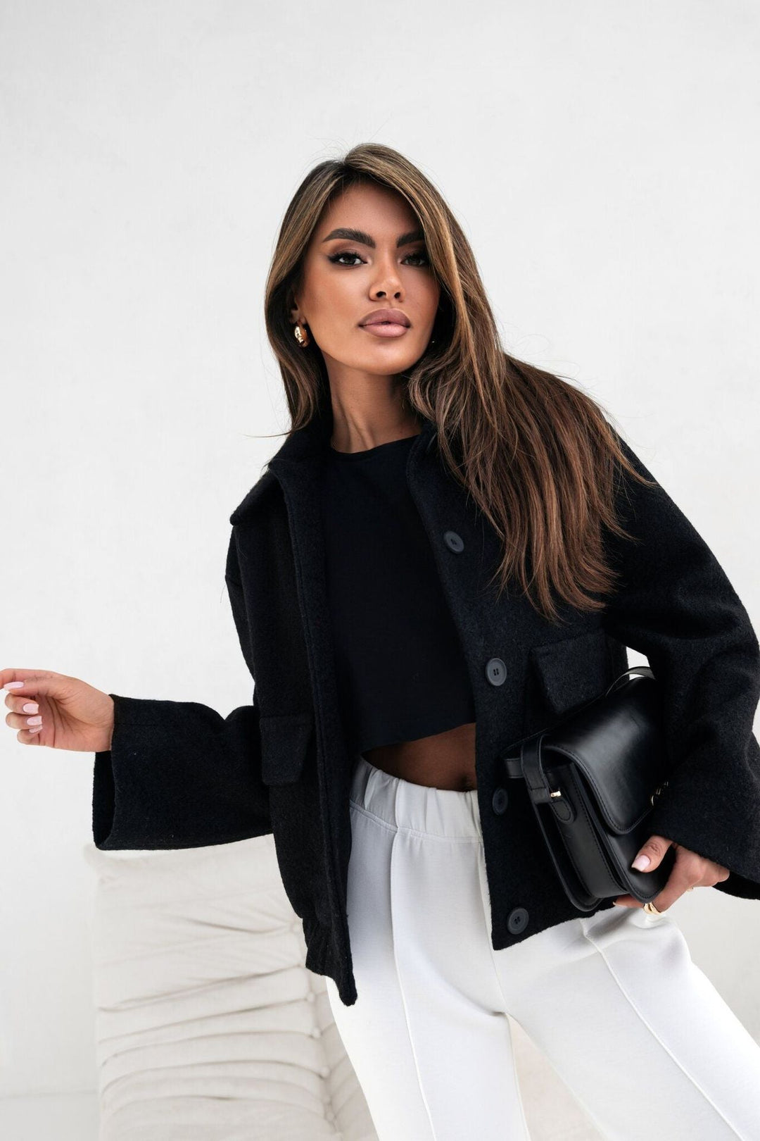 Neela - Elegantní přechodová bunda s klopovým límcem