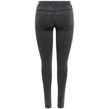 Dámské skinny jeans ONLRAIN - Tmavě šedý denim