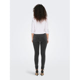 Dámské skinny jeans ONLRAIN - Tmavě šedý denim