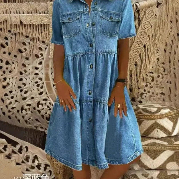 Oriana - Džínové šaty