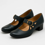 Jane - Kožené sandály s uzávěrem