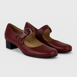 Jane - Kožené sandály s uzávěrem