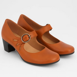 Jane - Kožené sandály s uzávěrem