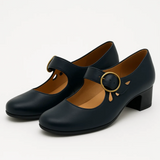 Jane - Kožené sandály s uzávěrem