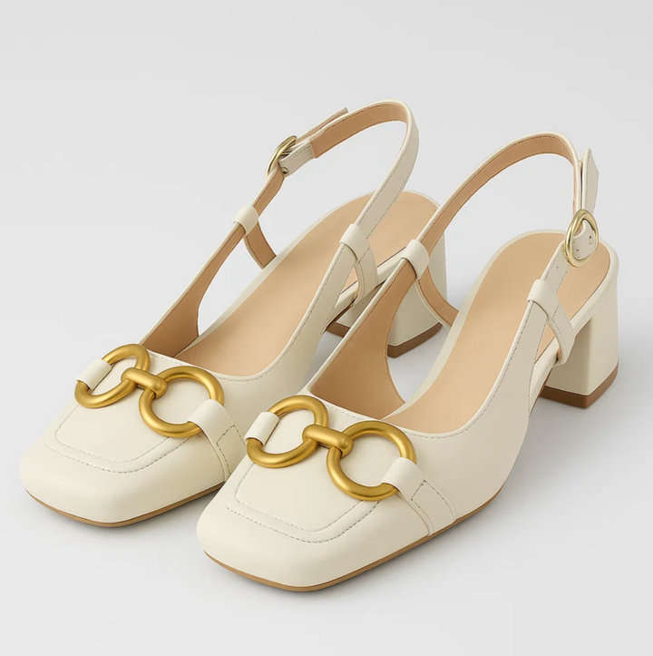 Novara - Slingback otevřené podpatky