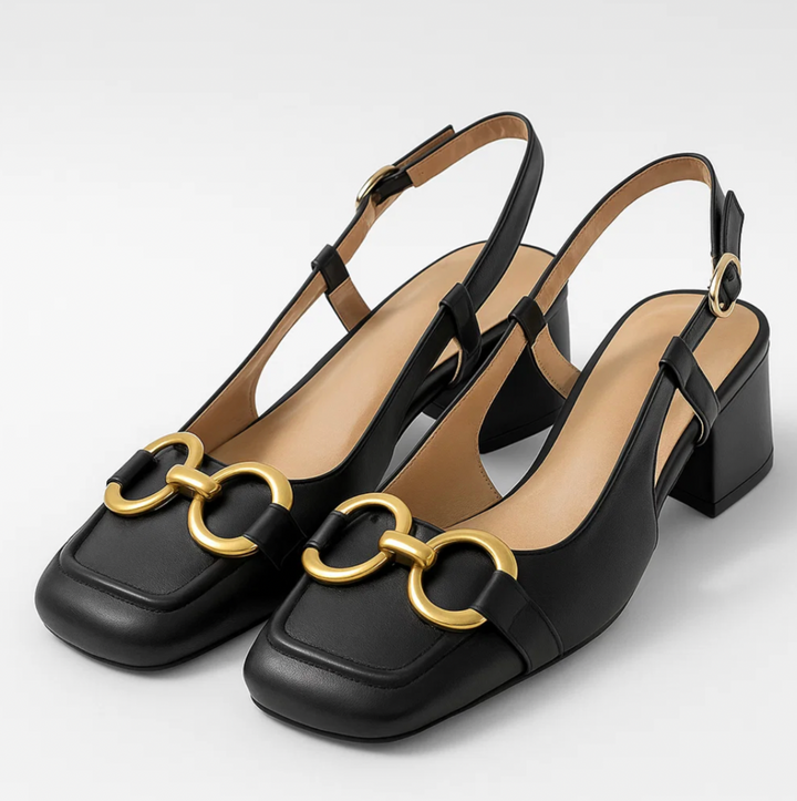 Novara - Slingback otevřené podpatky