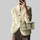 Claire - Kabát z kašmírové směsi s knoflíky