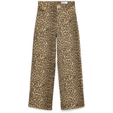 VERO MODA dámské džíny VMTESSA - Stříbrný Mýval Leopard