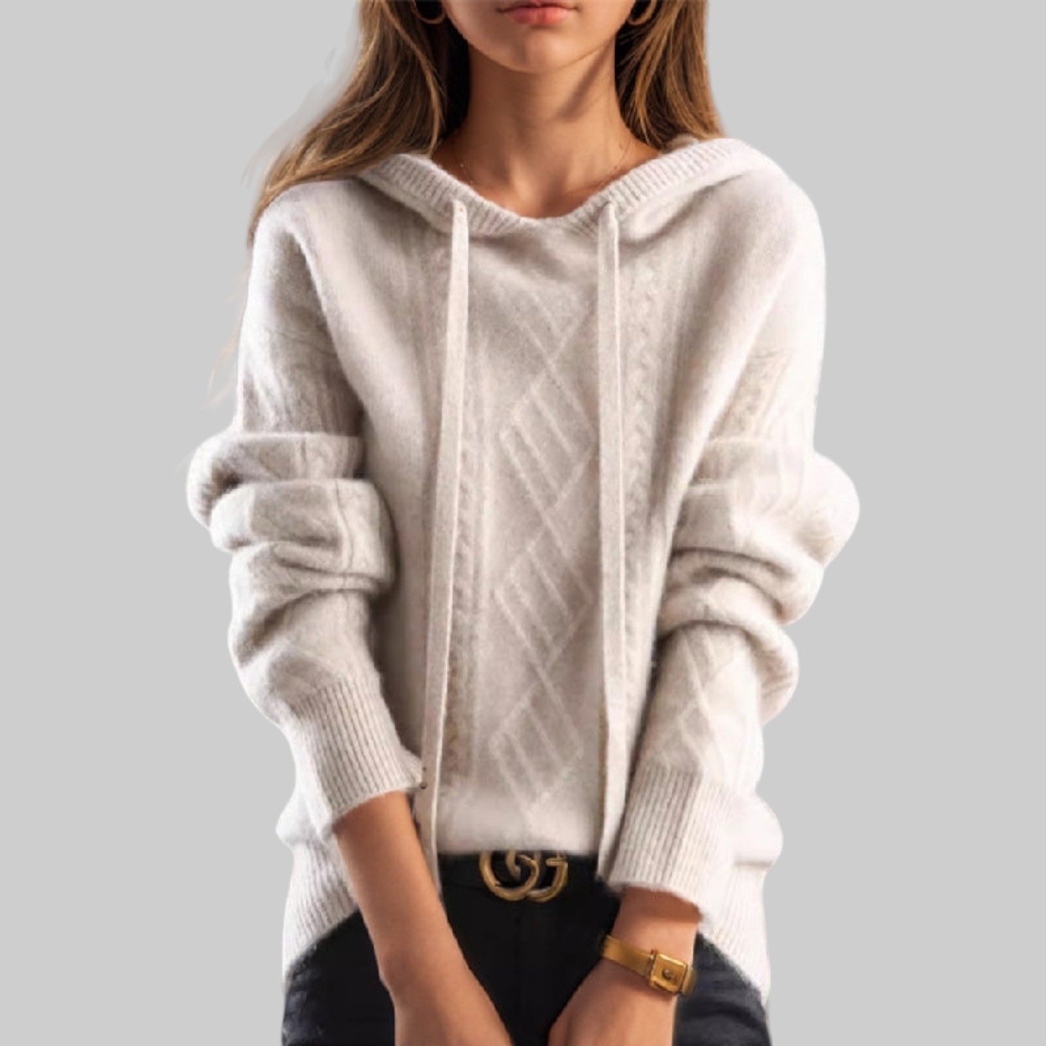 Christin - Pohodlná mikina s kapucí