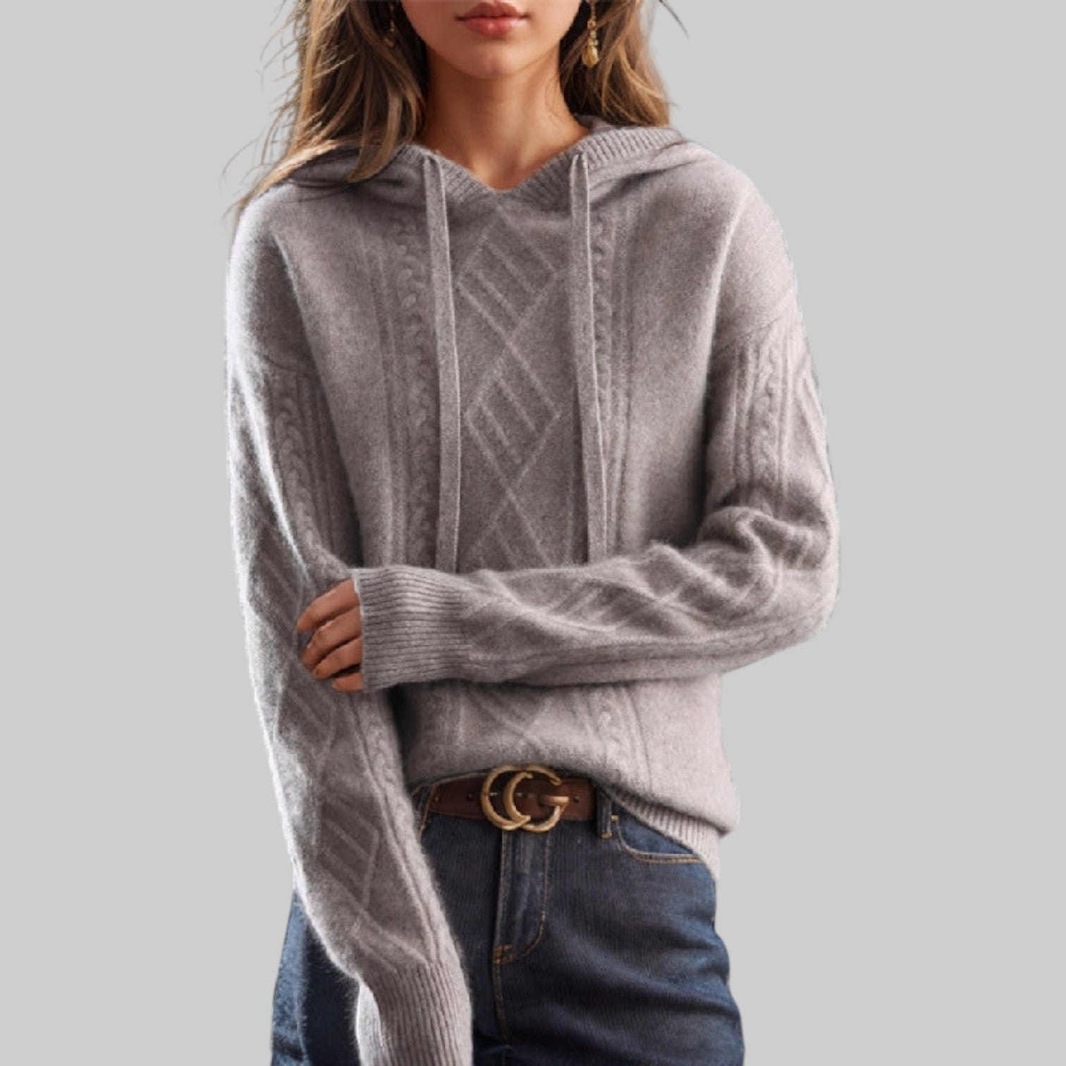 Christin - Pohodlná mikina s kapucí