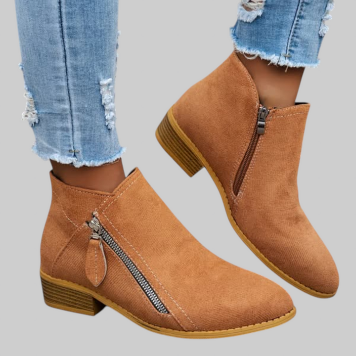 Fiora - Klasické vintage kotníkové boty
