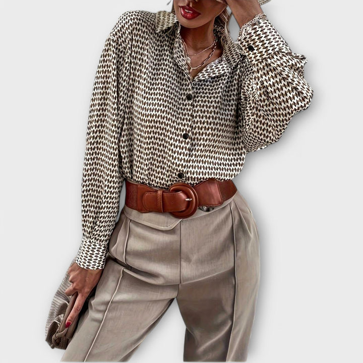 Ashley - Vintage blůza s dlouhými rukávy
