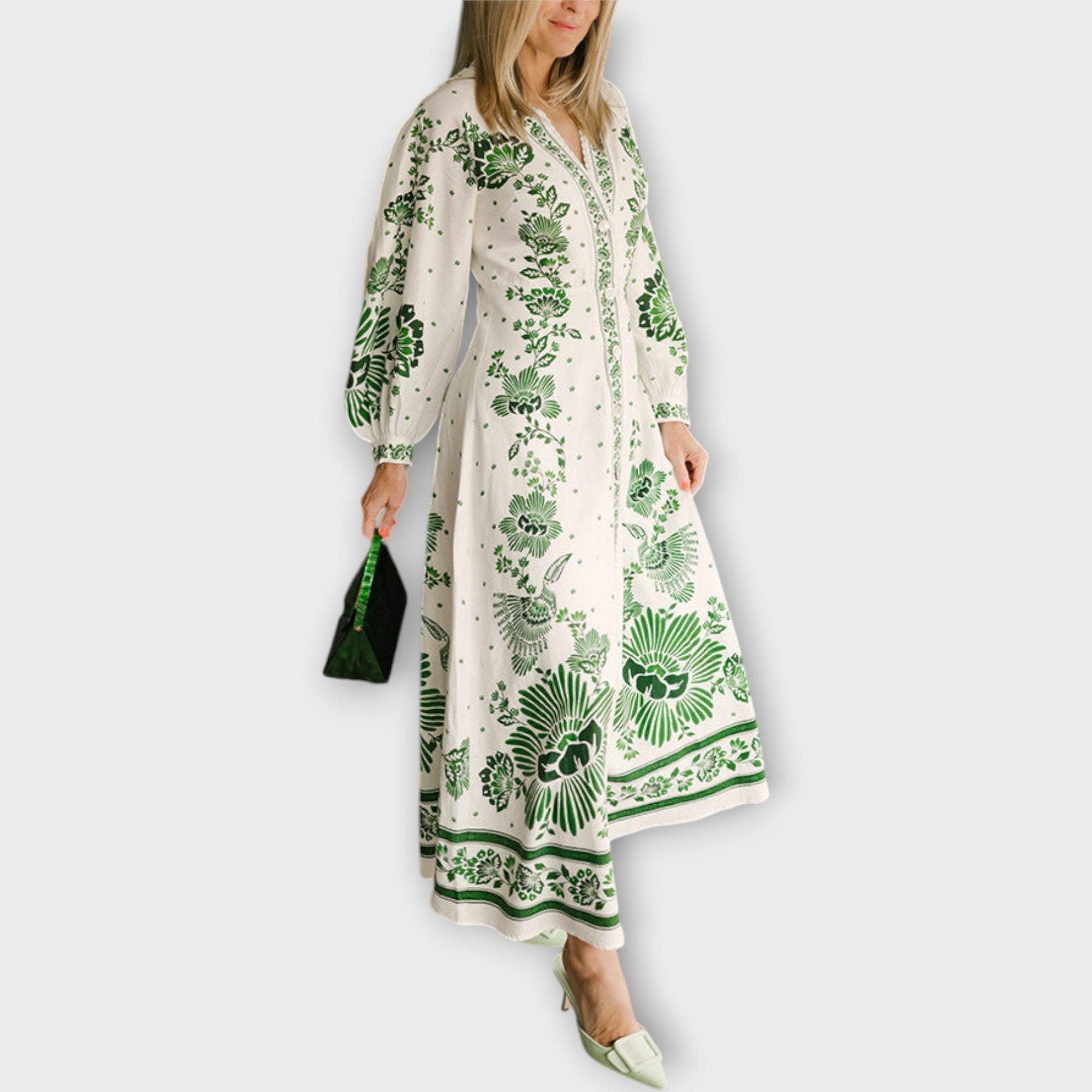 Maxi Šaty S Vyšívanými Detaily A Elegantní Siluetou