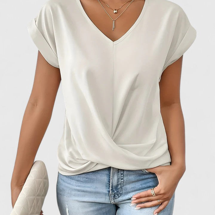Mahrianne - Pohodlný top s V výstřihem