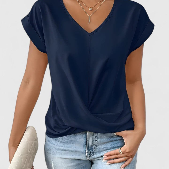 Mahrianne - Pohodlný top s V výstřihem