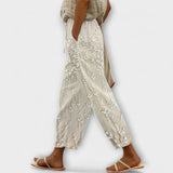 Zoey - Kalhoty s potiskem vinné révy