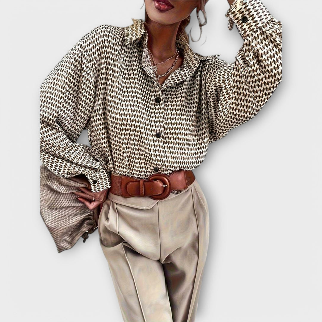 Ashley - Vintage blůza s dlouhými rukávy
