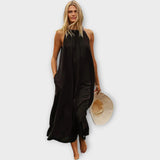 Vzdušné Maxi Šaty S Minimalistickým Designem Pro Každý Den