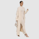 Theodora - V-krk Dlouhý volnočasový cardigan