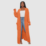 Theodora - V-krk Dlouhý volnočasový cardigan